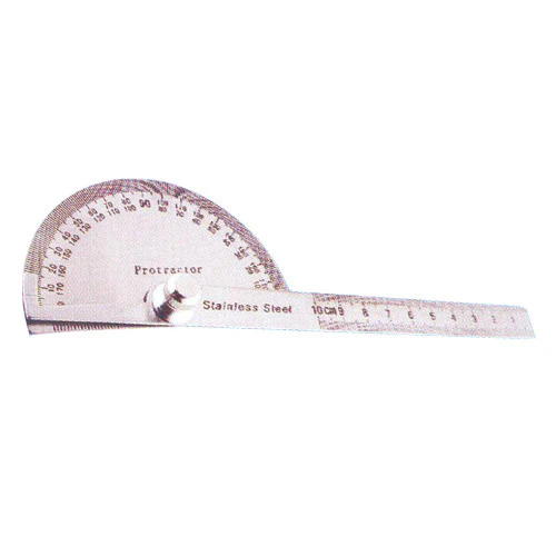 Long Protractor With Graduated Steel Rule